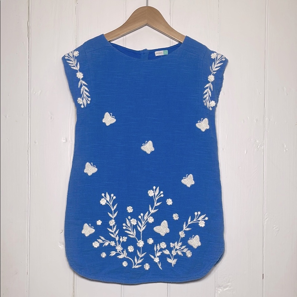 JOHN LEWIS 100% Cotton Embroidered Gauze Muslin Tunic Dress Cover Up